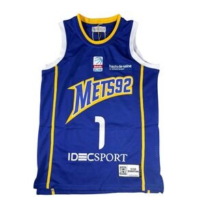 Authentic Classics Victor Wembanyama Metropolitans 92 Jersey Blue Mens Small NEW